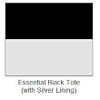 Euro Tote - Essential Black (Black with a Silver Lining)