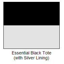 Euro Tote - Essential Black (Black with a Silver Lining)