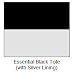 Euro Tote - Essential Black (Black with a Silver Lining)