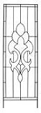 AUSTRAM 72 Leather Black Hampton Flower Trellis