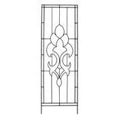 AUSTRAM 72 Leather Black Hampton Flower Trellis by 