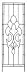 AUSTRAM 72 Leather Black Hampton Flower Trellis Sold in packs of 6