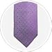 Debonair Tie by Yuppie Island. Our Brilliant Dot with Geometric Background is Hand-Tailored of 100% Silk. Purple with Orange Dot.
