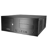 Lian Li PC-C34F HTPC Media Centre Aluminum Desktop Case Black - No PSU