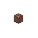 16mm d6 Square Cornered Opaque Dice, Black w/Red