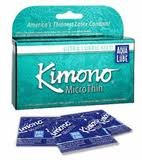 KIMONO Aqua Lube MICRO THIN Ultra Lubricated Latex Condoms (Pack of 12)