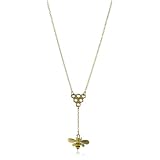 Monserat De Lucca Brass Bee With Honeycomb Nec