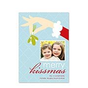 Merry Kissmas Photo Card Holiday Digital Photo Cards