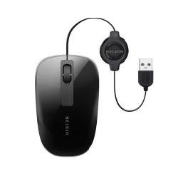 Belkin Comfort Maus mit einziehbarem Kabel schwarz Preisvergleich