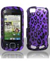PURPLE LEOPARD for Motorola CLIQ 2 Hard Case Cover