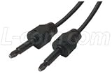 Mini-Toslink Male/Male Cable 2.2mm Jacket 55 Feet