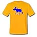 Gelbes Elch T-Shirt in XL