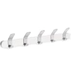 Blomus 63264 VENEA Coat Rack, 5 Hooks, White