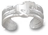 SMU Mustangs Solid Sterling Silver Mustang Toe Ring