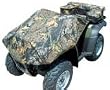 ATV Rack Combo Bag with Cover Black