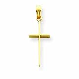 14k Stick Cross Pendant