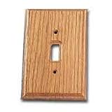OAK SGL SWITCH PLATE