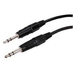 G-HiTech Hochwertiges Gitarrenkabel 6,35�mm Stereo-Stecker auf Stereo-Stecker, 3�m