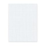 Cross Section Pads, Ruled 4 x 5 Sq/Inch, 8 1/2" x 11", White (AMP22022)