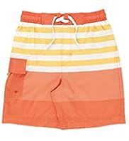 Contrast Drawstring Striped Swim Shorts