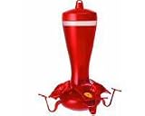 Opus Durable, Tempered 10 oz. Hour Glass Hummingbird Feeder, Clean and Easy Filling