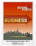 Contemporary Business 14th Edition for Anne Arundel Community College