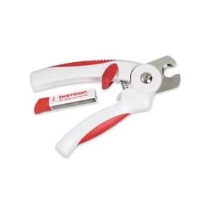 Bamboo Large Dog Nail Clipper Styptic and File 3-in-1 Pedicure Set