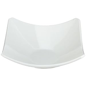 10 Strawberry Street Whittier 11-Inch Coupe Square Bowl, White by 10 Strawberry Street