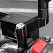 10mm CNC Motorcycle Mirror Riser Extender - Black - Right Hand Bolt and Mirror Mount Honda CBR 600 900 929 954 1000 RR, Kawasaki Ninja ZXR, Suzuki GSXR 600 750 1000 Bandit SV650, Yamaha R6 R1