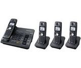 Panasonic Refurb KX-TG6074B 5.8 GHz Digital Cordless Phone System with 4 Handsets