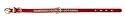 Pet Supply Imports - Red Beverly 3/8" Vinyl Collar with one row of small rhinestones Size 14