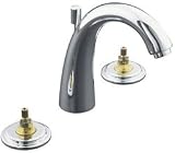 Kohler Double Handle Widespread Bathroom Faucet from the Taboret Series Polished Chrome - K-8215-K-CP