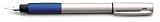 Lamy Accent Palladium Finish with Blue Grip Fine Point Fountain Pen - L95-ABF