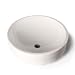 Ticor S2030 Full Moon Vessel Porcelain Bathroom Sink With Overflow
