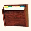 Wooden Mallet CH14-1MH Pocket Chart Holder Office Shelf