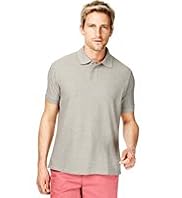 Blue Harbour Cotton Rich Piqué Polo Shirt