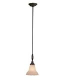 Savoy House 7-1921-1-16 Estancia Collection 1-Light Mini-Pendant, Antique Copper Finish with Cream Seedy Glass