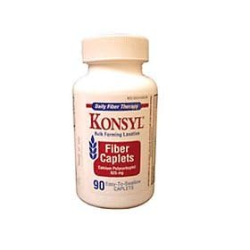 Konsyl Fiber laxative caplets for constipation relief, 90 ea