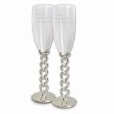 Review WDPG  / Pair of Heart Stemmed Flutes - Personalised