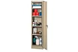 Compact Storage Cabinet 18x18x66 Tan