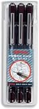 Rotring Xonox Graphic Drawing Pens Fibre-tip 0.3mm 0.5mm and 0.7mm  Ref S0814890 [Wallet of 3]