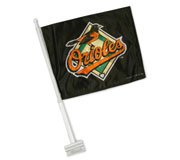 Baltimore Orioles 11x14 Car Flag