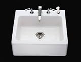 Alcott Apron Kitchen Sink, 4-Hole drilling, Tile-in