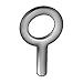 KEN FORGING K2001-BLANK Eyebolt ,Blank,W/O Shoulder,1/4x1 In