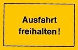 Produkt-Bild: Verbotsschilder Ausfahrt freihalten
