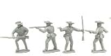 American Civil War - Confederate Soldiers: 8 piece set of 54mm Plastic Army Men Figures - 1:32 scaleIMAGE