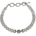 Cool Presents Silver Rainbow Gemstone Link Bracelet 9 inches (brclt190)