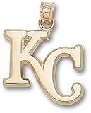 Kansas City Royals KC 5/8 Lapel Pin - Sterling Silver Jewelry