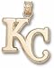 Kansas City Royals KC 5/8 Pendant - 14KT Gold Jewelry
