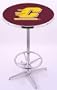 Central Michigan Chippewas (L216) 42" Tall Logo Pub Table by Holland Bar Stool Company (with Chrome Base and 28" Table Top Diameter)